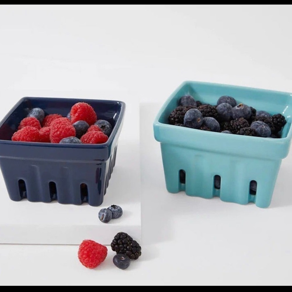Katie Kime set of 2 berry colanders
